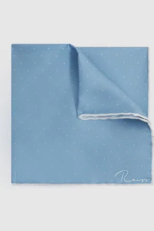 Reiss Polka Dot Silk Pocket Square, 32x32cm
