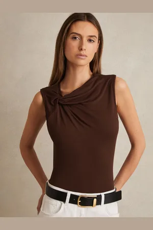 Reiss Knot Detail Jersey Bodysuit, 4