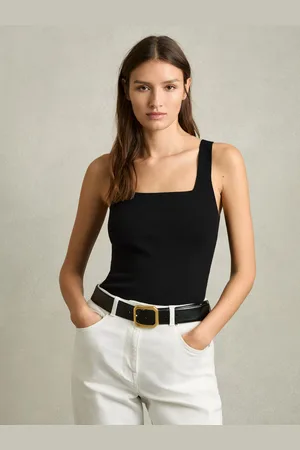 Reiss Knitted Square Neck Vest, XS