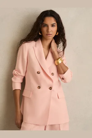 Reiss Double-breasted Peak-lapel Suit Jacket, 6