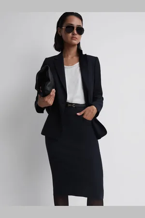 Reiss Haisley Pencil Skirt Wool Plain, Size: 4