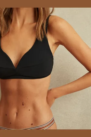 Reiss Wide Strap Boned Bikini Top, 10