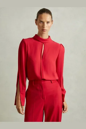 Reiss Cherry Blouse Plain, Size: 6