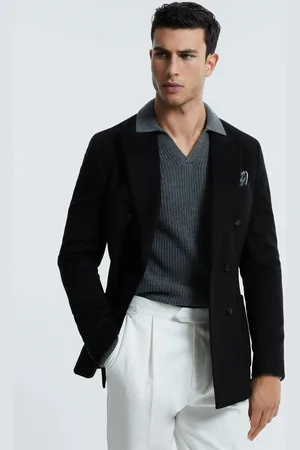 ATELIER Cashmere Modern Fit Double Breasted Blazer, 38