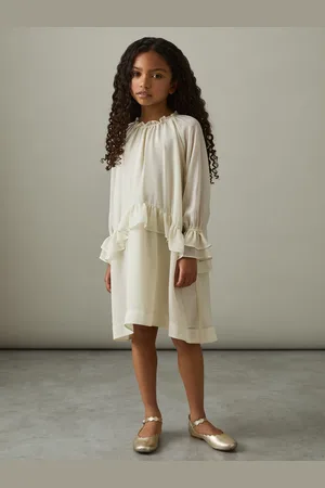 Reiss 4-9 yrs Chiffon Ruffle-trim Dress, 45Y