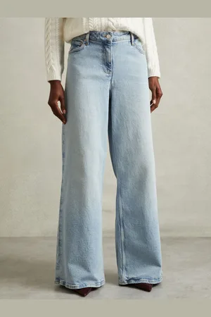 Reiss Petite Wide Leg Jeans, 28