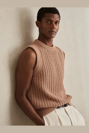 Reiss Cotton-blend Crochet Vest, XS