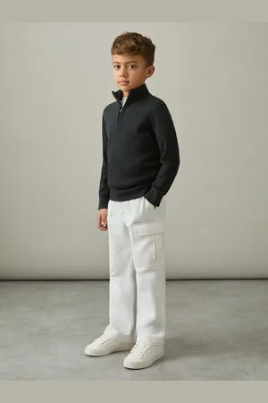 Reiss 3-9 yrs Cotton Straight Leg Cargo Trousers, Q03
