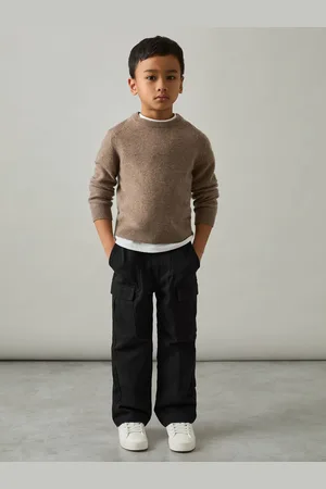 Reiss 3-9 yrs Cotton Straight Leg Cargo Trousers, Q03