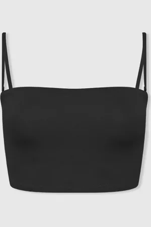 Bondi Born Removable Strap Bandeau Bikini Top, , XS