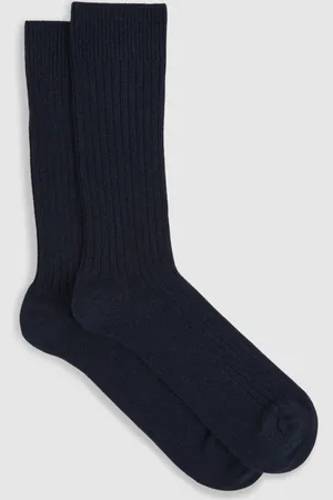 Reiss Ribbed Socks With Wool And Cashmere, S & M