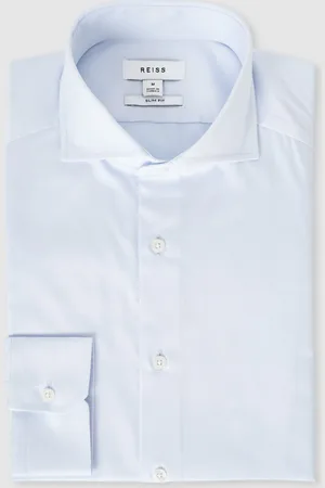 Reiss Storm Mens Cotton Twill Slim Fit Shirt, Size: XS- Resort & Holiday Wear