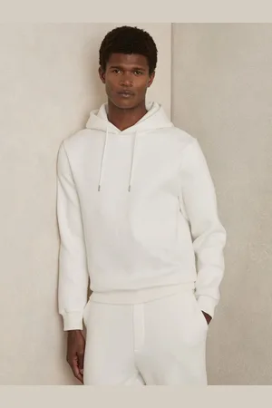 Reiss Cotton-blend Rib-knit Hoodie, XS