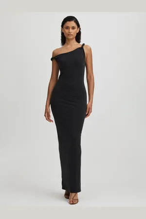 GOOD AMERICAN Twisted Strap Jersey Maxi Dress, XL