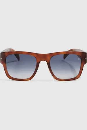David beckham Square Tortoiseshell Sunes, , One Size