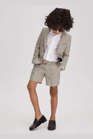 Reiss Auto Blazer Linen Textured, Size: 4