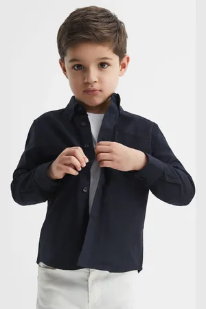 Reiss Greenwich Jr Oxford Shirt Cotton Plain, Size: 4-5Yrs