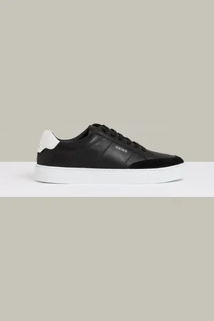 Reiss Suede Toe Cap Leather Trainers, E41