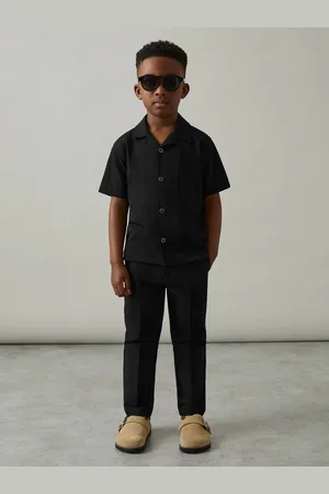 Reiss 3-9 yrs Textured Cuban Collar Shirt, Q03