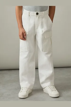Reiss 9-13 yrs Cotton Straight Leg Cargo Trousers, Q04