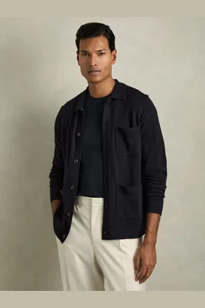 Reiss Merino Wool Button-through Cardigan, S