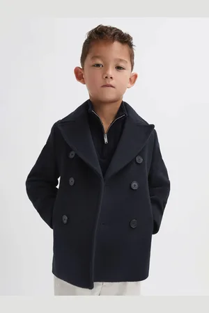 Reiss Bergamo Peacoat Wool Plain, Size: 9