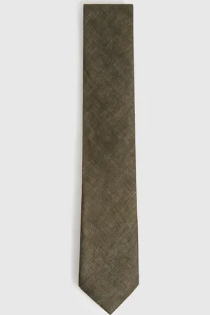 Reiss Linen Textured Tie