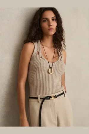 Reiss Twist Strap Knit Vest, XS