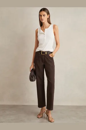 Reiss Mid Rise Straight Leg Jeans, 24R