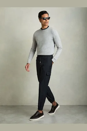 Reiss Technical Cargo Drawstring Trousers, 28