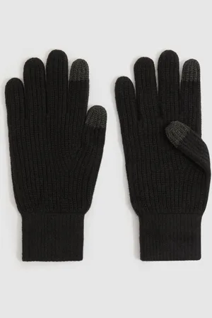 Reiss Ribbed-merino Touchscreen Gloves