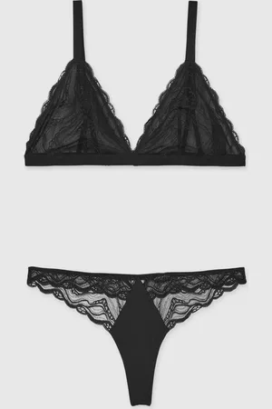 Calvin Klein Triangle Gift Set Bra Floral Lace, Size: XS