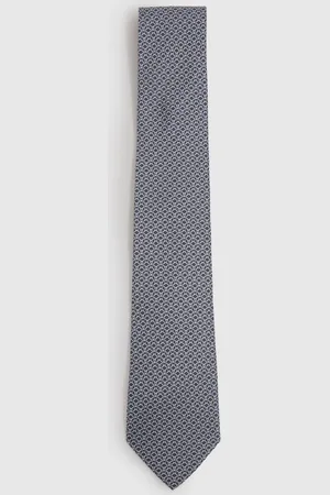 Reiss Silk Chain Pattern Tie