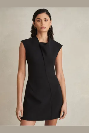 Acler Crepe Draped-neck Dress, , 6