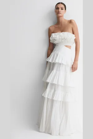 Acler Strapless Tiered Maxi Dress, , 14