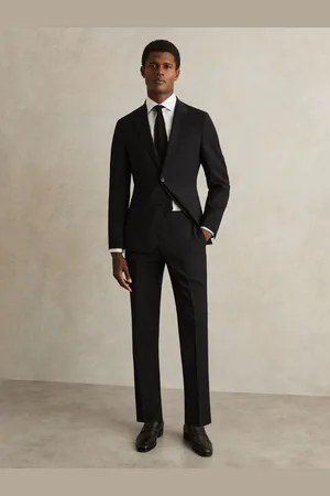 Reiss Slim-fit Wool-blend Suit Trousers, 28S