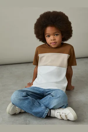 Reiss 9-13 yrs Cotton Colour-block Piped T-shirt, Q04