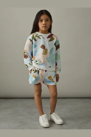 Reiss 4-9 yrs Abstract-print Sweatshirt And Shorts Set, 45Y