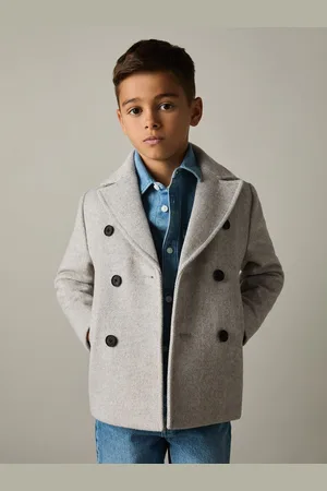 Reiss Bergamo Coat Wool Herringbone, Size: 9