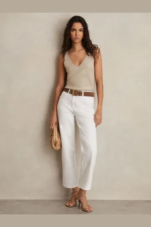 Reiss Mid Rise Straight Leg Jeans, 30R