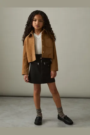 Reiss 4-9 yrs Piqu?? Zip-detail Mini Skirt, 45Y