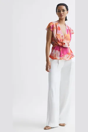 Reiss Corey Blouse Printed, Size: 4