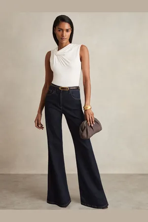 Reiss Mid Rise Flared Jeans, 24R