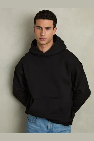 Reiss Boulevard Hoodie Cotton Plain, Size: S