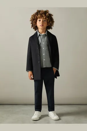 Reiss Gable Single Breasted Overcoat Plain, Size: 4