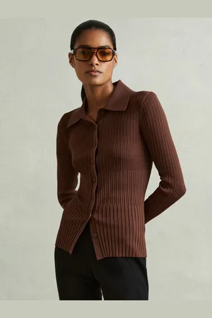 Reiss Jenna Shirt Knitted, Size: XS