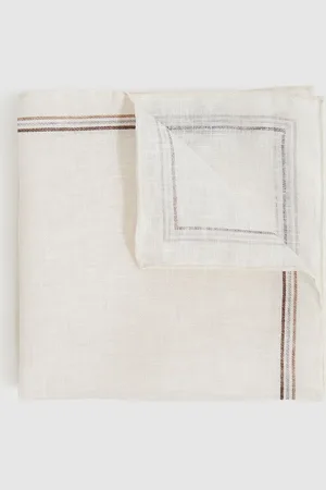 Reiss Linen Pocket Square