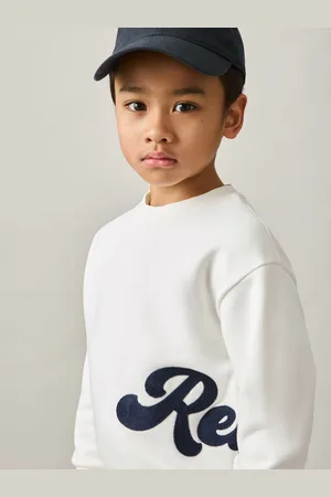 Reiss 9-13 yrs Cotton-blend Logo Script Sweatshirt, Q04