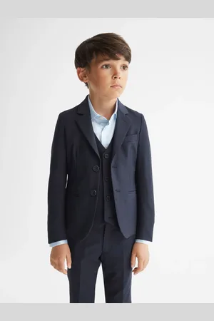 Reiss Hope Mixer Blazer Cotton Plain, Size: 4-5Yrs