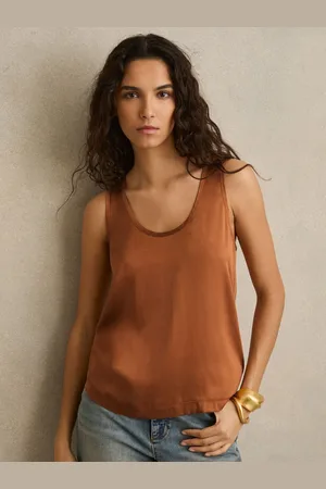 Reiss Silk-front Cami Top, XS